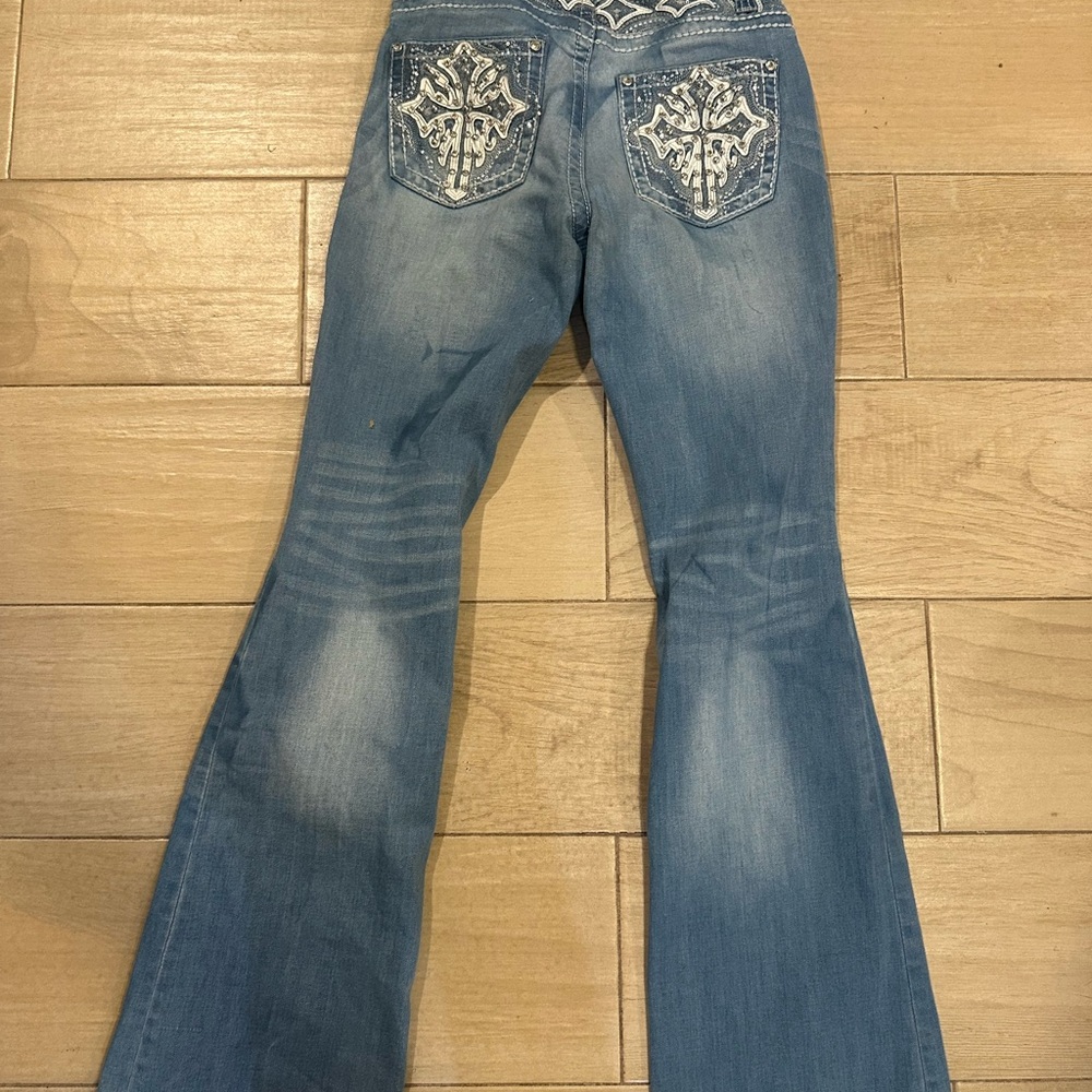 Women's Blue Embellished Jeans size 25